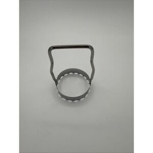 KWIK-KUT Food Chopper Biscuit Cutter Serrated Edge 2.75" Stainless Steel Vintage